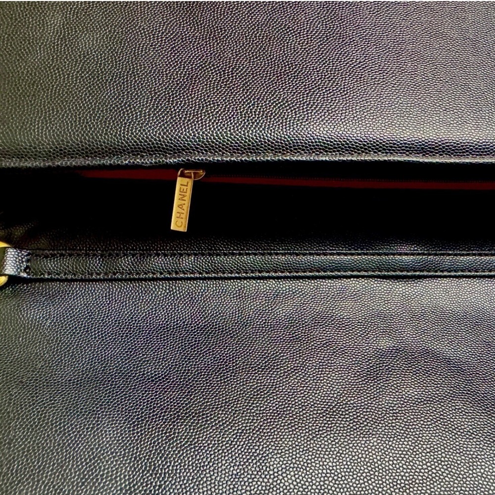 Chanel Black Quilted Leather Wallet On Chain WOC Classic‎ Gold Hardware - Picture 8 of 13